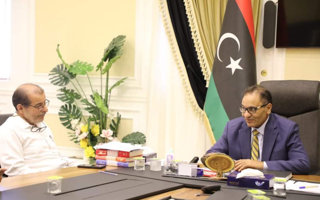 معالي الوزير يلتقي رئيس جامعة غريان 23/اغسطس/2023