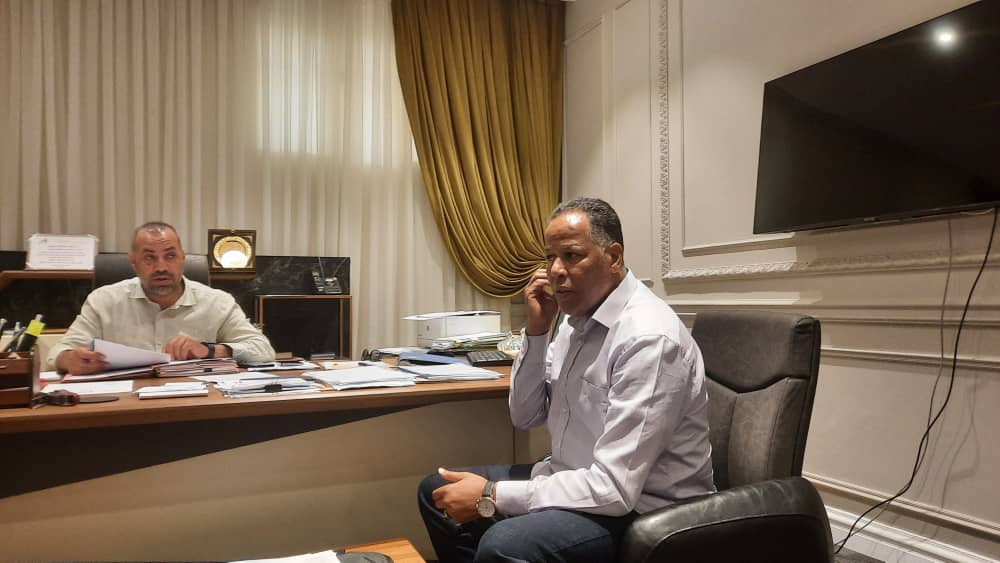 أجتماع مدير إدارة الملحقيات وشؤون الموفدين بالملحق الاكاديمي بجمهورية السودان