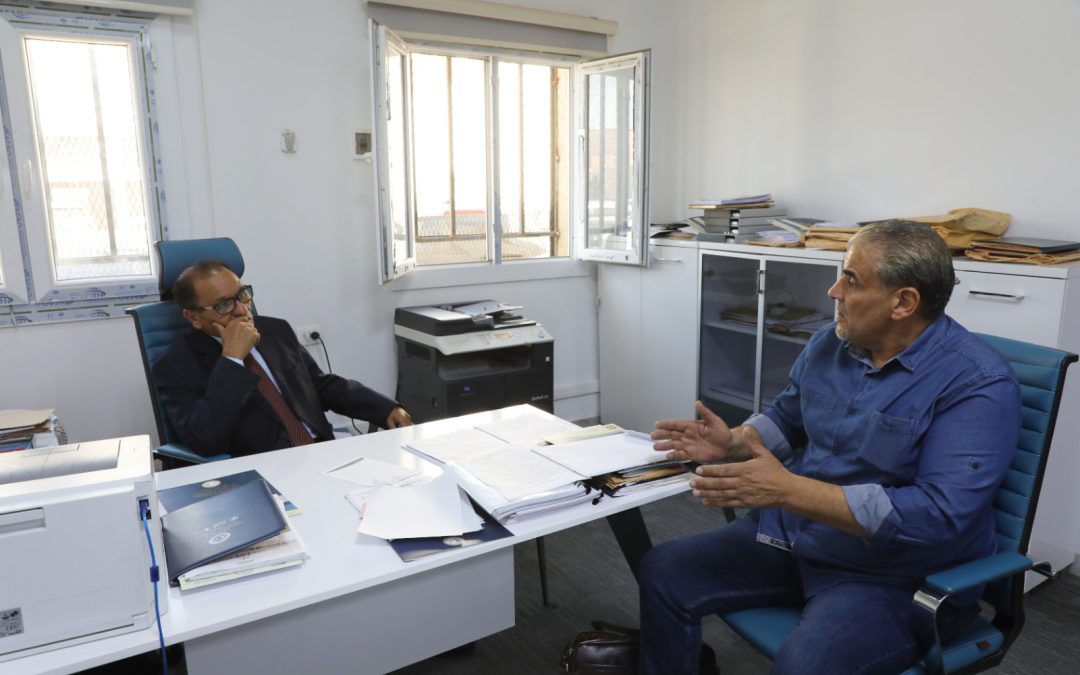 معالي الوزير يلتقي كاتب عام جامعة عمر المختار