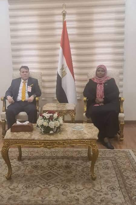 #المستشار الأكاديمي بالسفارة الليبية في القاهرة يستقبل السيدة وزير الثقافة والتنمية المعرفية بحكومة الوحدة الوطنية