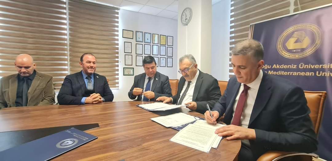 الملحق الاكاديمي يبرم اتفاقية تعاون مع جامعة شرق البحر المتوسط EMU