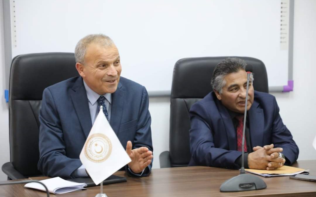 عقد اليوم بديوان الوزارة في العاصمة طرابلس اجتماع ضم الوفد التونسي الذي يقوم بزيارة عمل رسمية الى جامعة صبراتة