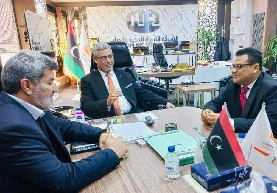 زيارة عمل لتفعيل اتفاقية التعاون المشترك بين جامعة سرت والشركة الليبية للحديد والصلب.