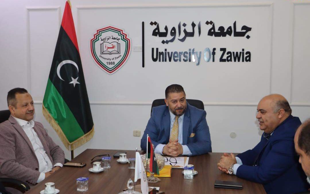 اجتماع مشترك بصدد متابعة تنفيذ الاتفاقية التي تم ابرامها مع جامعة الزاوية     الزاوية | 15 فبراير 2024