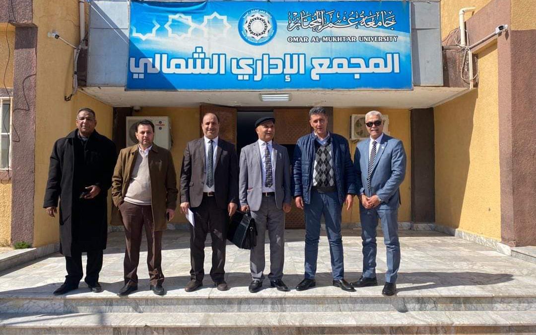 “جامعة عمر المختار ” باشرت صباح يوم الأمس الثلاثاء الموافق 20\2\2024م لجنة حصر ممتلكات وزارة التعليم العالي والبحث العلمي برئاسة السيد الدكتور إبراهيم انويجي