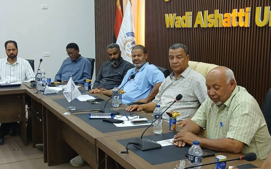 زيارة فريق المسح الإشعاعي لجامعة وادي الشاطئ