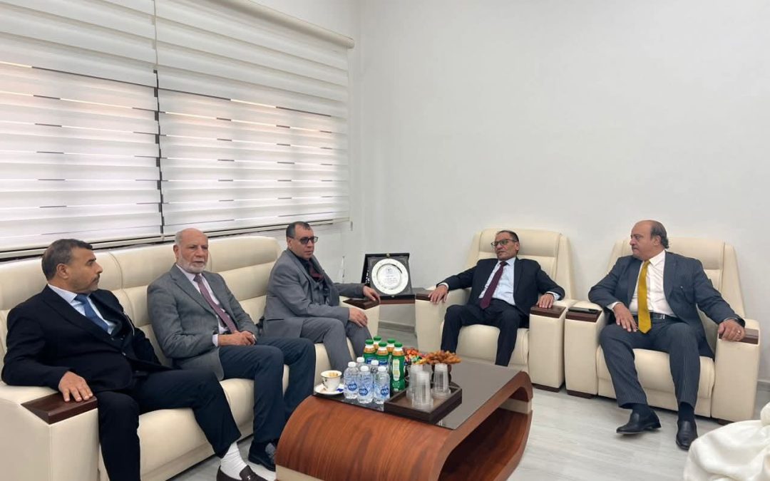 لقاء معالي وزير التعليم العالي والبحث العلمي مع السيد رئيس جامعة مصراتة