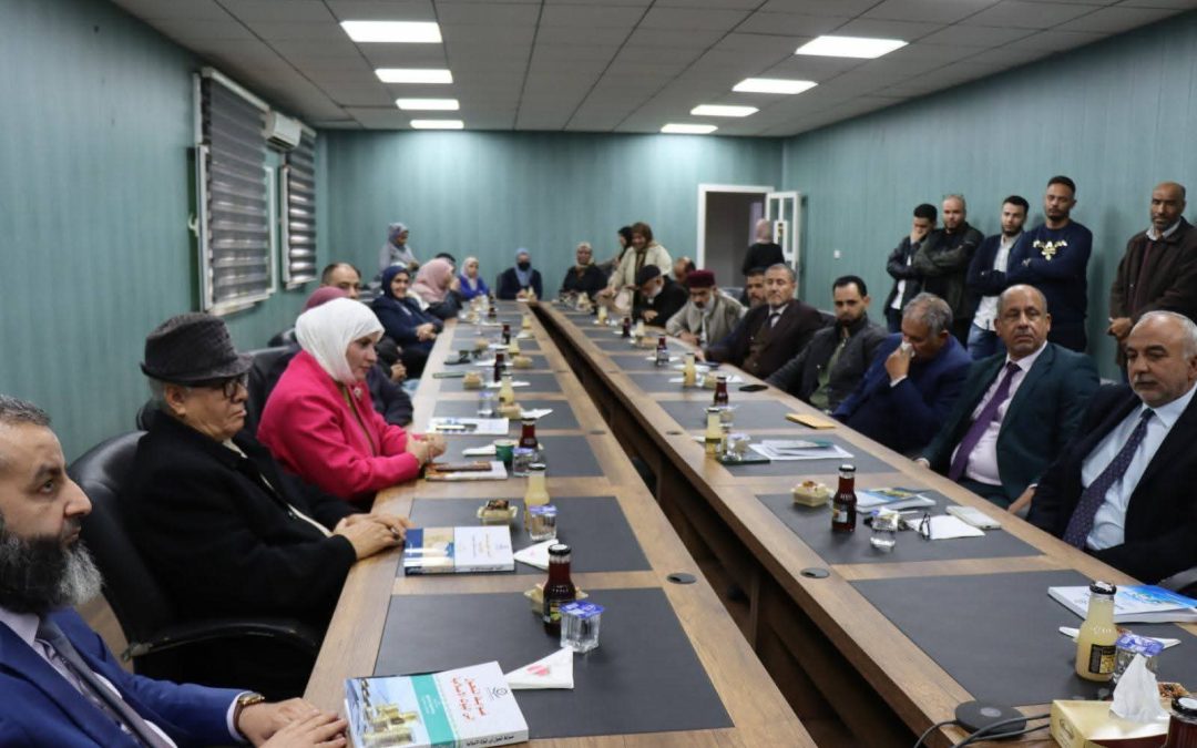 مراسم توقيع باكورة الإنتاج العلمي للهيئة الليبية