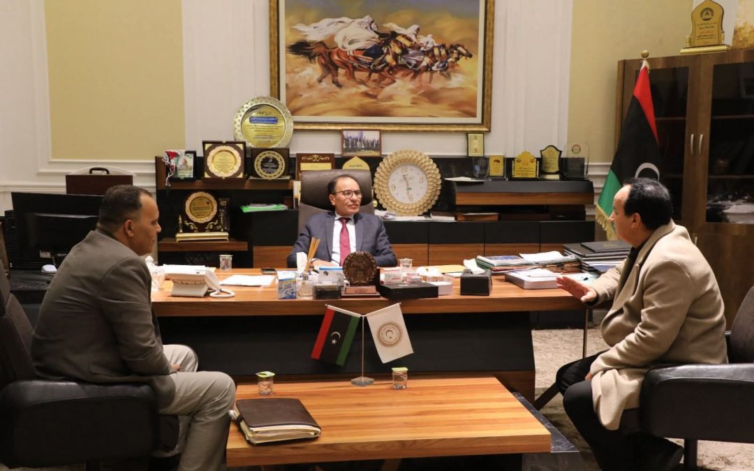 لقاء معالي الوزير الدكتور عمران القيب بالسيد رئيس جامعة الزيتونة