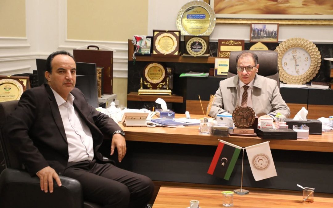 معالي الوزير الدكتور “عمران القيب”، يلتقي مع السيد رئيس جامعة الزيتونة