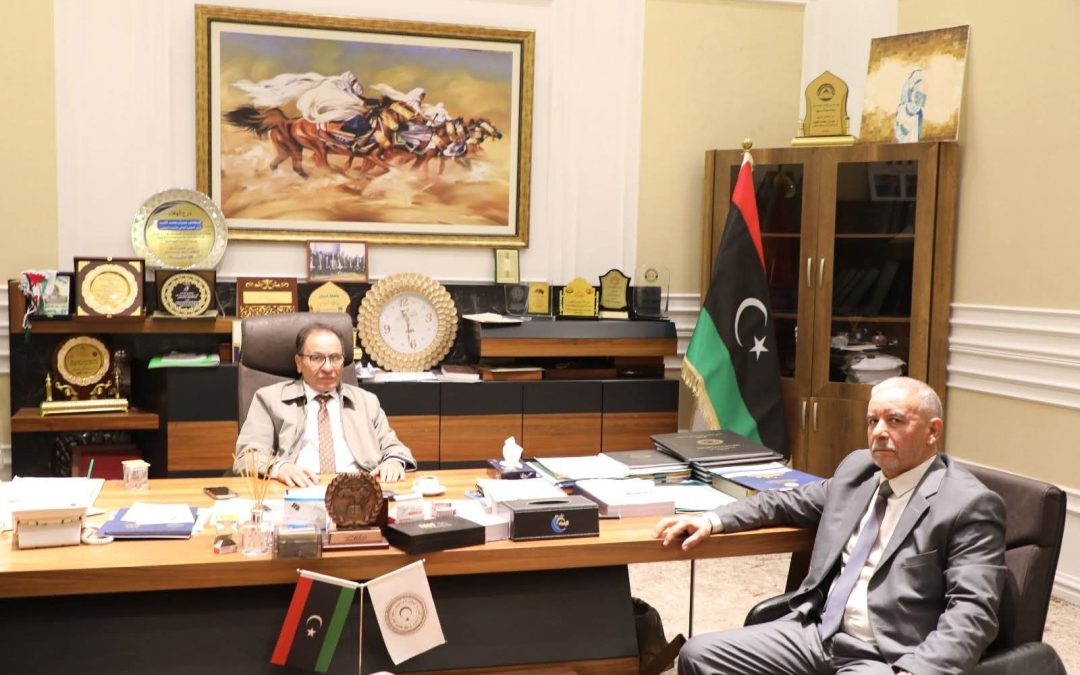 لقاء معالي الوزير الدكتور “عمران القيب ” بالسيد رئيس جامعة الحياة الأهلية للعلوم التطبيقية والإنسانية