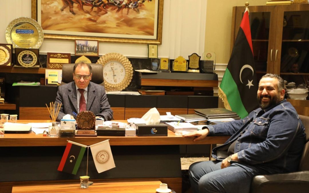 لقاء معالي الوزير بالسيد كاتب عام جامعة طرابلس