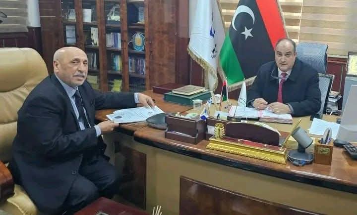 استقبل السيد الأستاذ الدكتور فيصل عبدالعظيم العبدلي، مدير عام الهيئة الليبية للبحث العلمي ،السيد الدكتور المهندس مفتاح أحمد أبورقيعة، مدير عام مؤسسة العلوم والتكنولوجيا