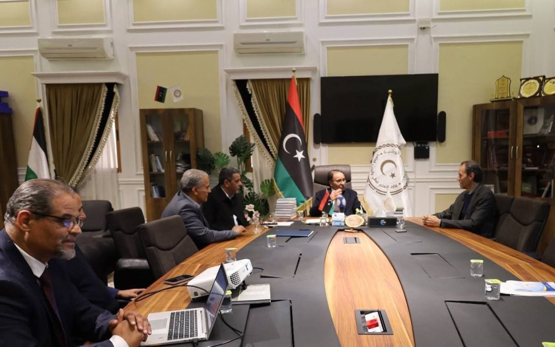 معالي الوزير يلتقي أعضاء الشبكة الليبية للتعليم والبحوث