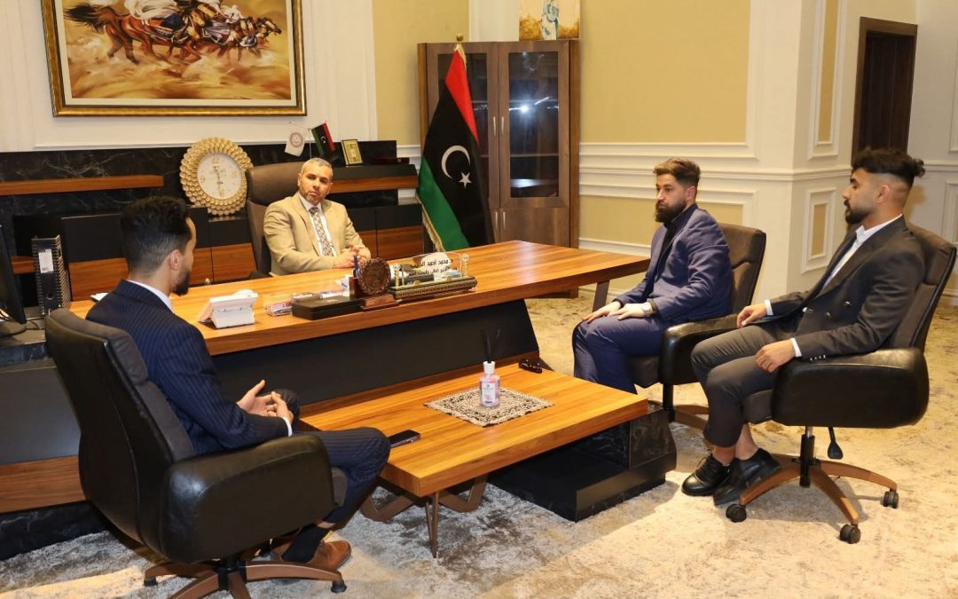 لقاء معالي وزير التعليم العالي والبحث العلمي برئيس اتحاد طلبة ليبيا 