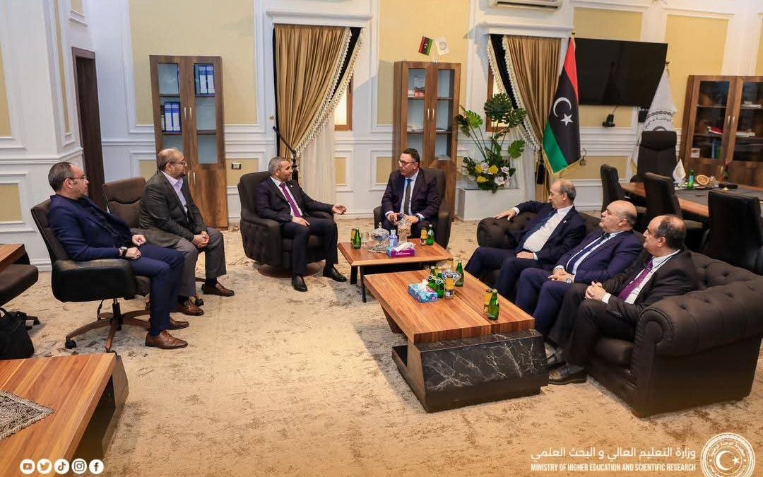 استقبال معالي وزير التعليم العالي والبحث العلمي الأمين العام لاتحاد مجالس البحث العلمي العربية