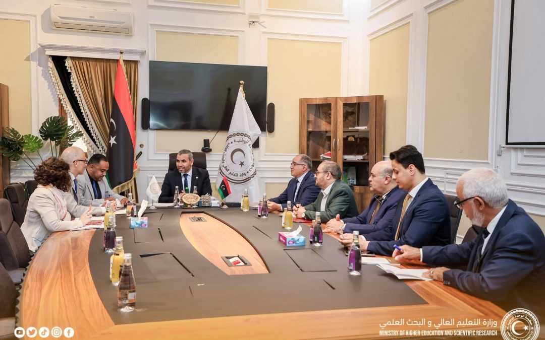 وزير التعليم العالي والبحث العلمي يستقبل سفير الاتحاد الأوروبي لدى ليبيا لبحث تعزيز التعاون المشترك   